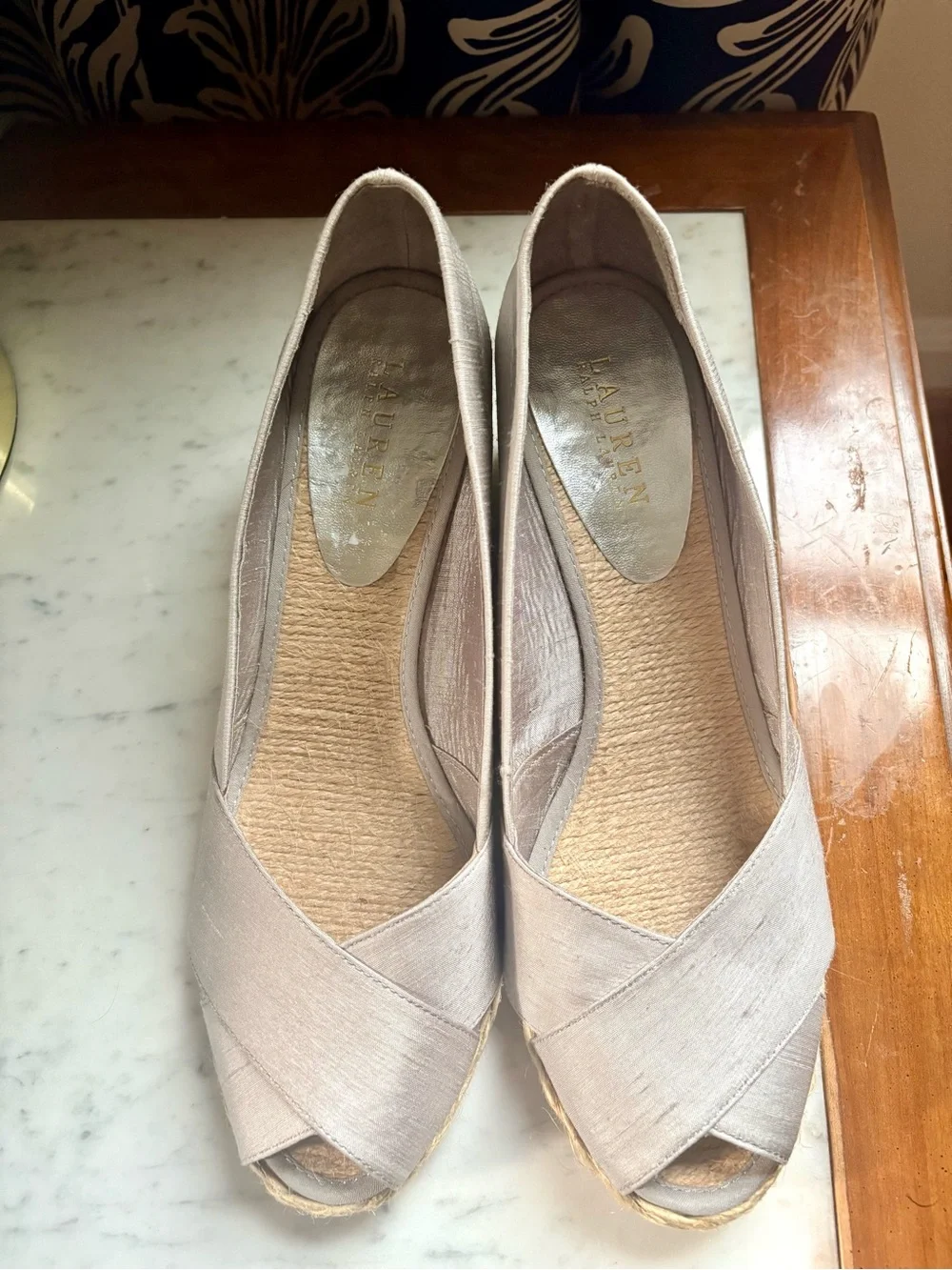 Lauren Ralph Lauren Cecilia Wedge Espadrille Sandals, Size 11